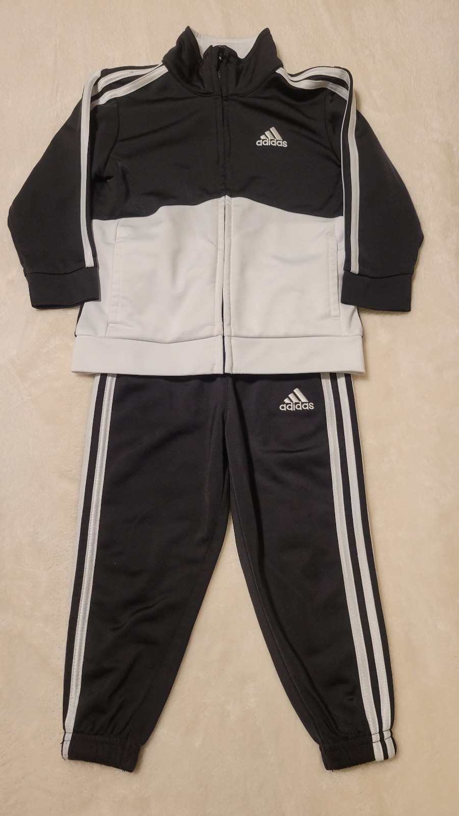 Adidas Navy Black Regular Fit Jogger Set Infant Boys 18 Month