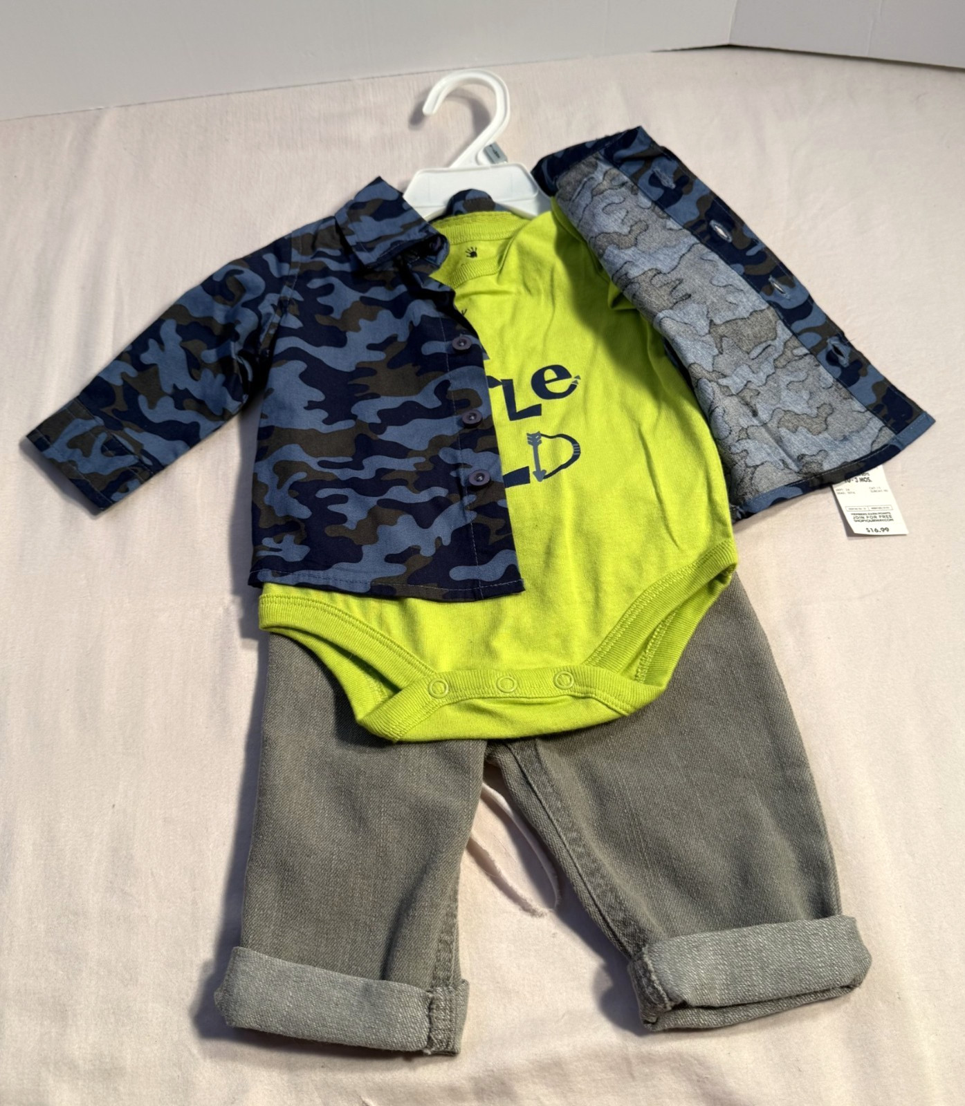 3-piece Baby Boy Clothing Gift Set 0-3 Months Small Wonders “A Little Wild”