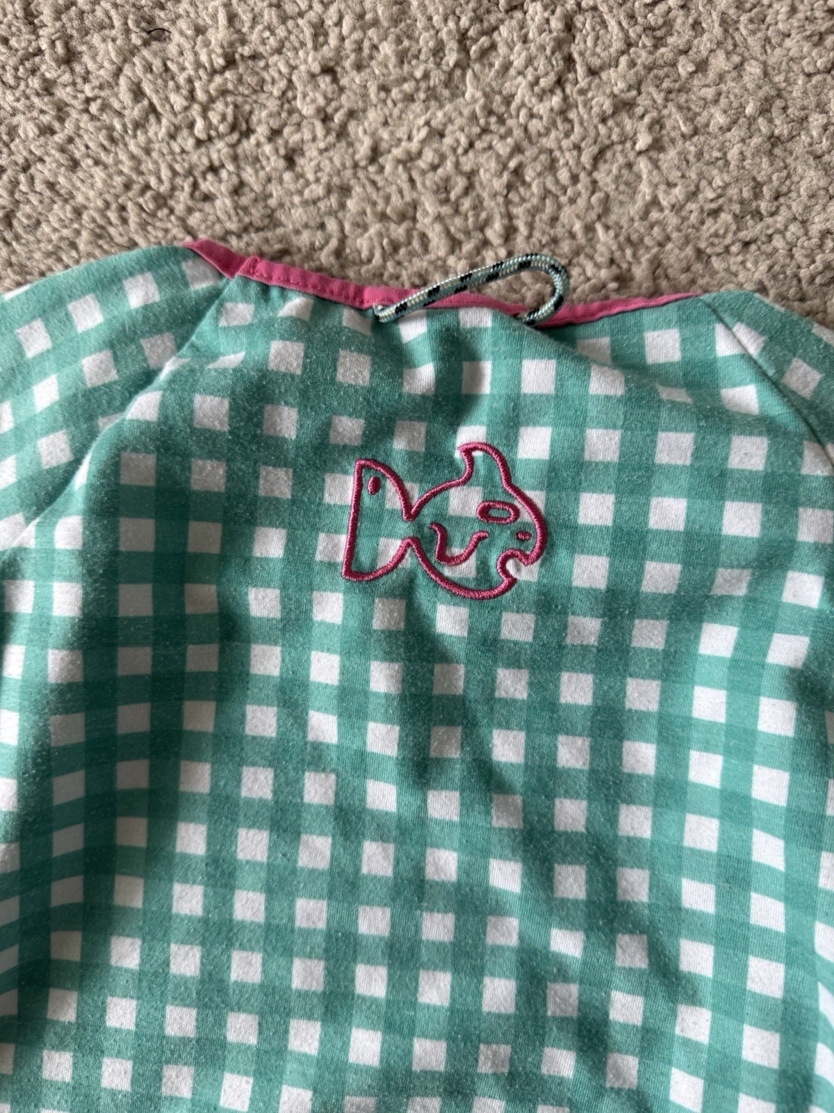 Prodoh Gingham Green Pink White Shorts Shirt Set Girls Toddler Size 2T