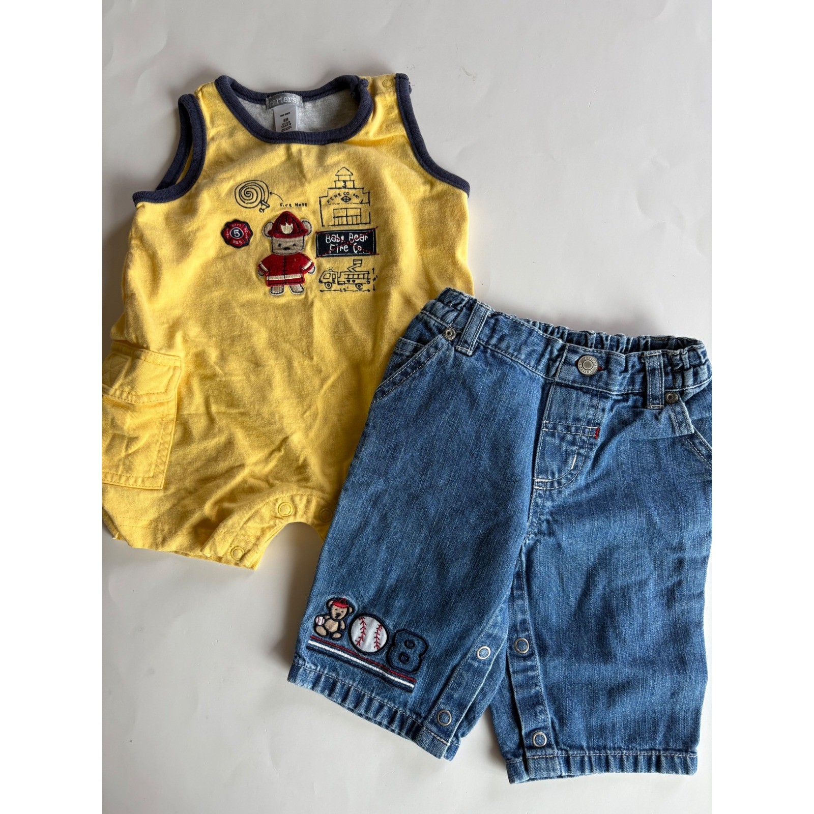 Baby Boy Y2K Clothing Lot 3/6M Disney Winnie the Pooh Lion King Overall 9pc