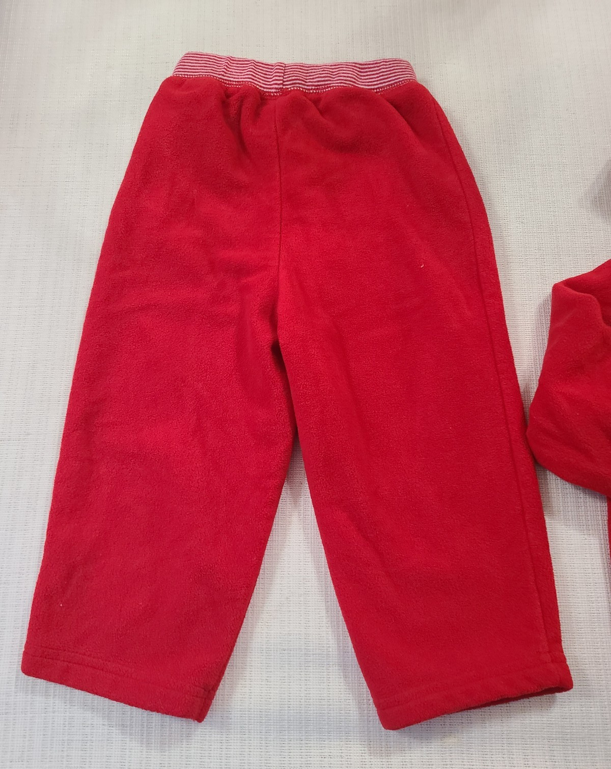 Vtg. Baby Carters 18 Month 2Pc Fleece Santa’s Little Helper Hooded Jacket Outfit