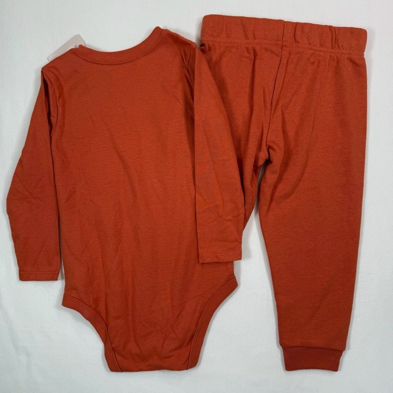 NWT GARANIMALS Orange Woodland Animals Graphic Bodysuit with Joggers Size 24M