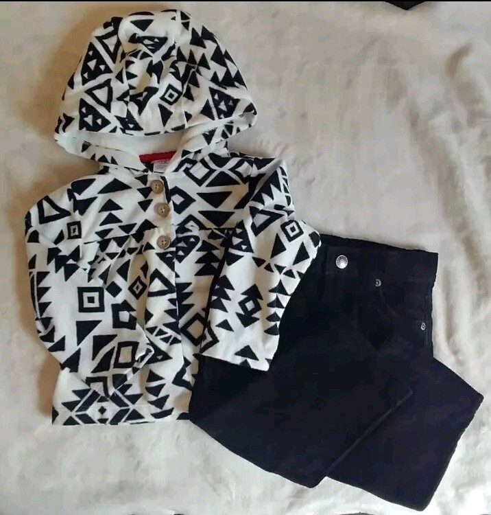 sweater and pants 18 Months New Girls Carters hooded fleece and Amy Coe corduroy