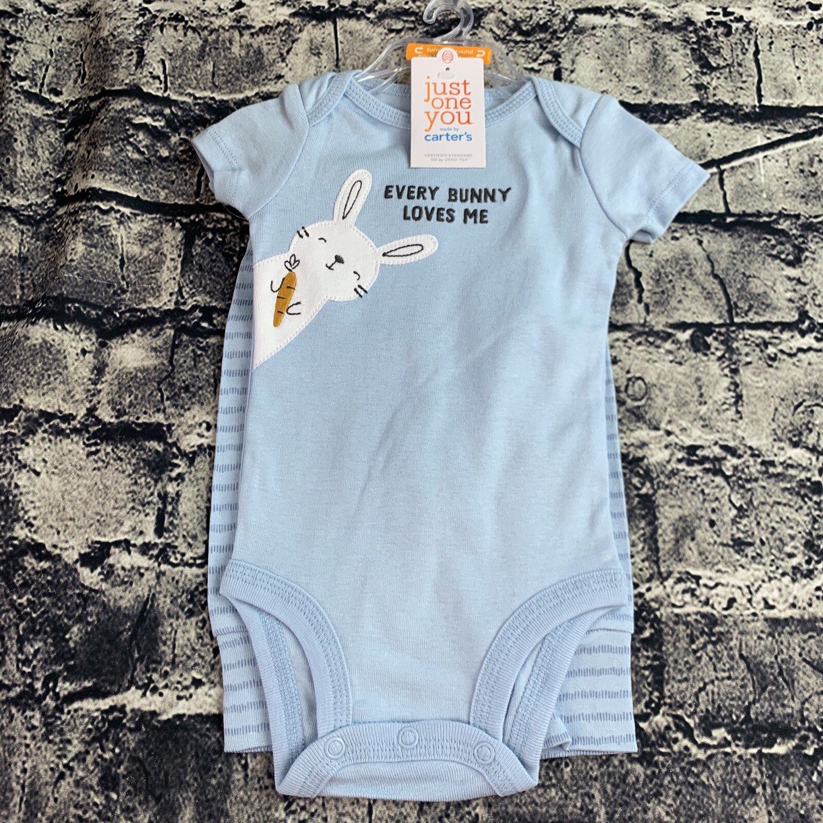 Carter’s Just One You 3 Month Easter “Every Bunny Loves Me” bodysuit & Pant Blue
