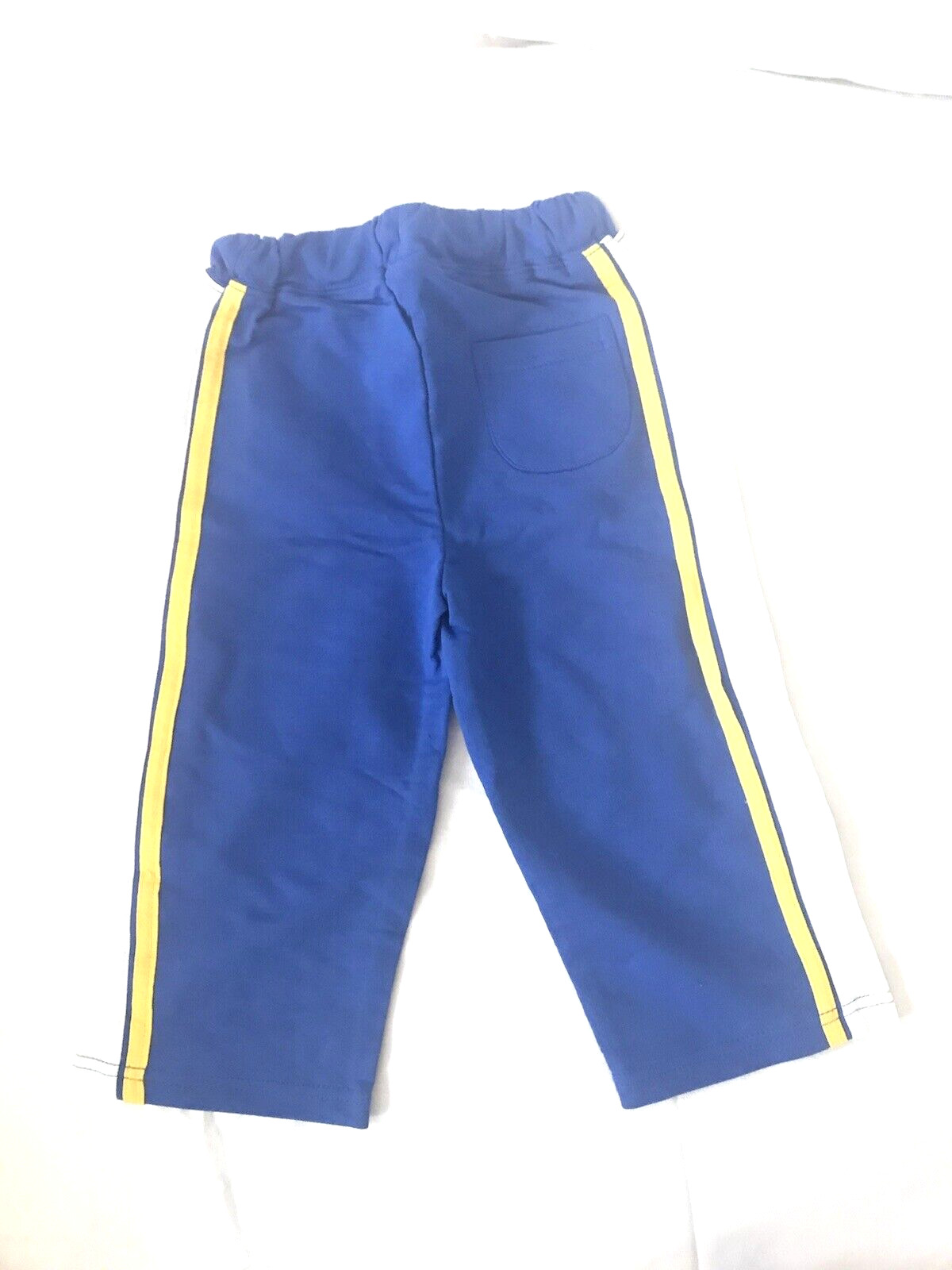 BEBINI infant baby cotton jersey set pants hoodie blue white sz 18 M