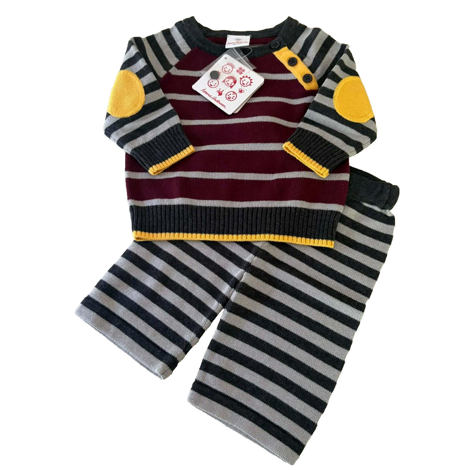 Hanna Andersson Cozy Sweater & Pants Knit Set. Size 3–6 Months. 60 cm