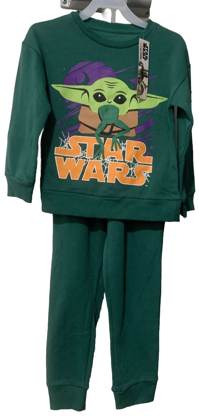 Baby Yoda Boys Halloween Sweatshirt and Pant Set, 2-Piece, Sizes 7