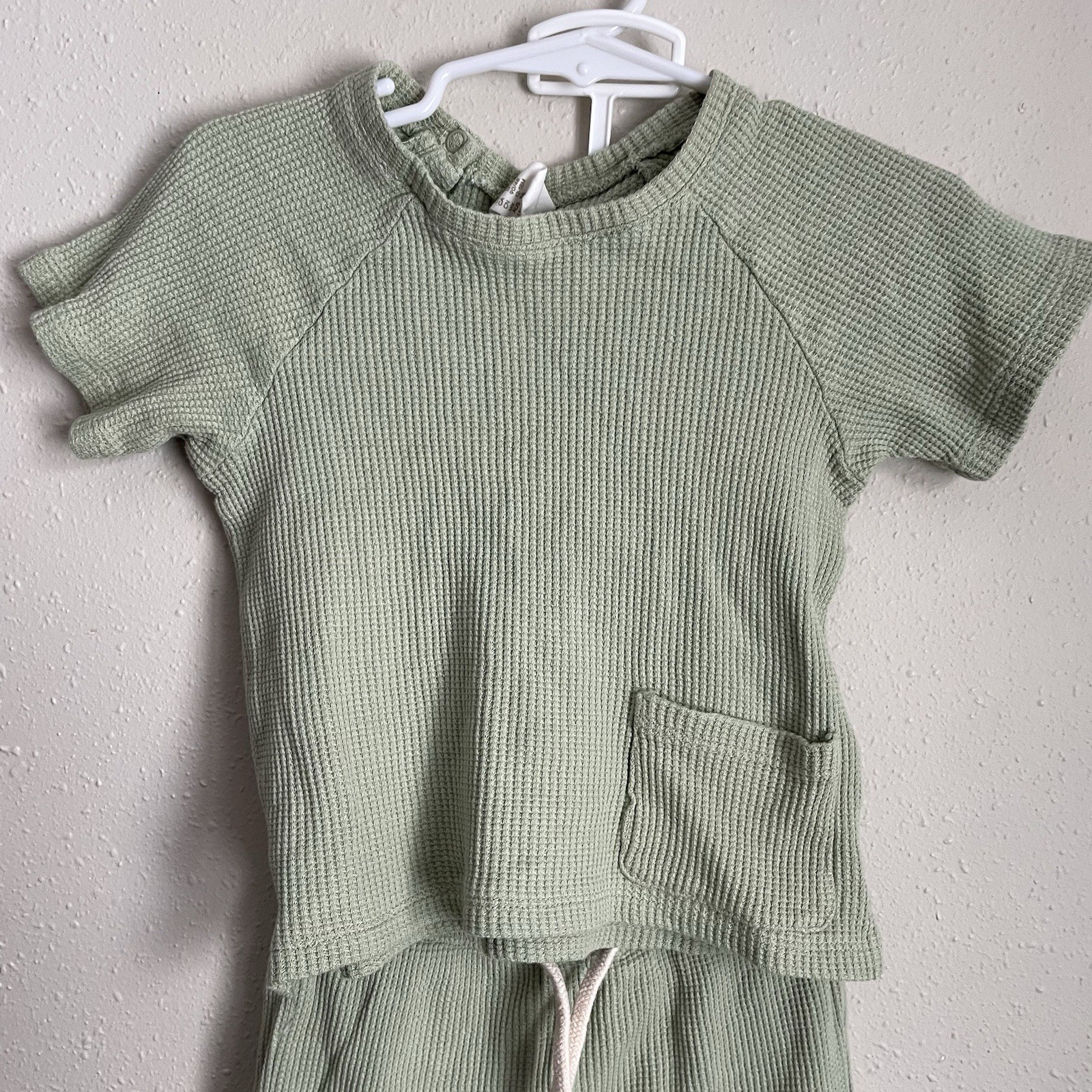 H&M Waffle Knit Top And Joggers Two Piece Set Size 18M