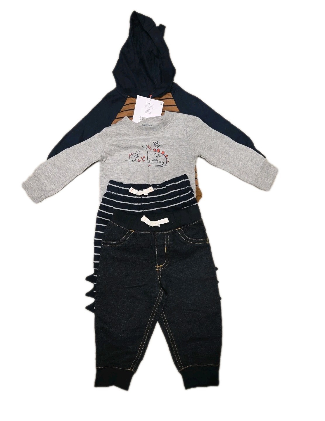 Carter’s Baby & Toddler Boy’s 4-Piece Long Sleeve Bodysuit & Legging Set 3m-6m