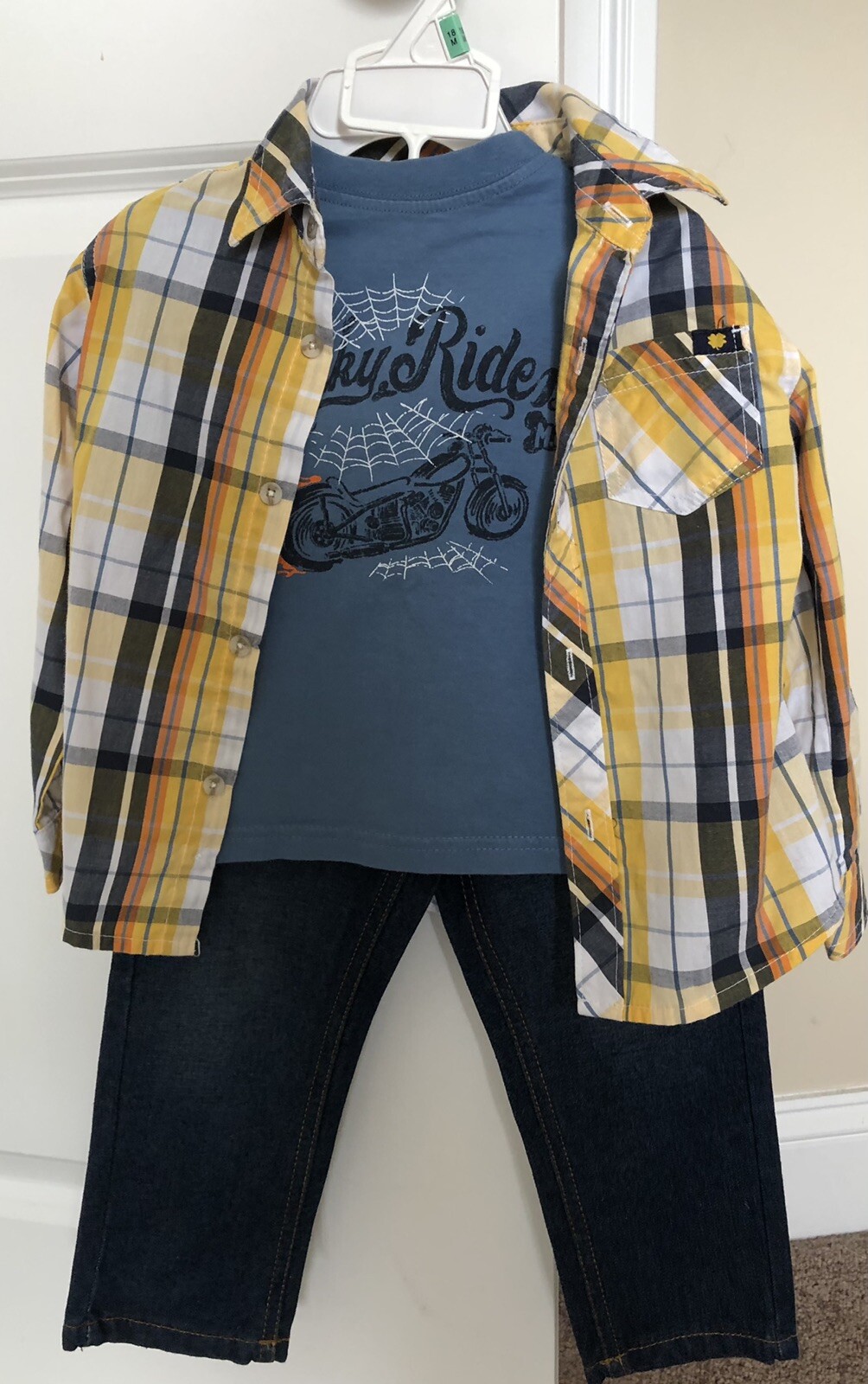 NWOT Lucky Brand Little Boy “Lucky Rider” 3 Pieces outfit size 24 months