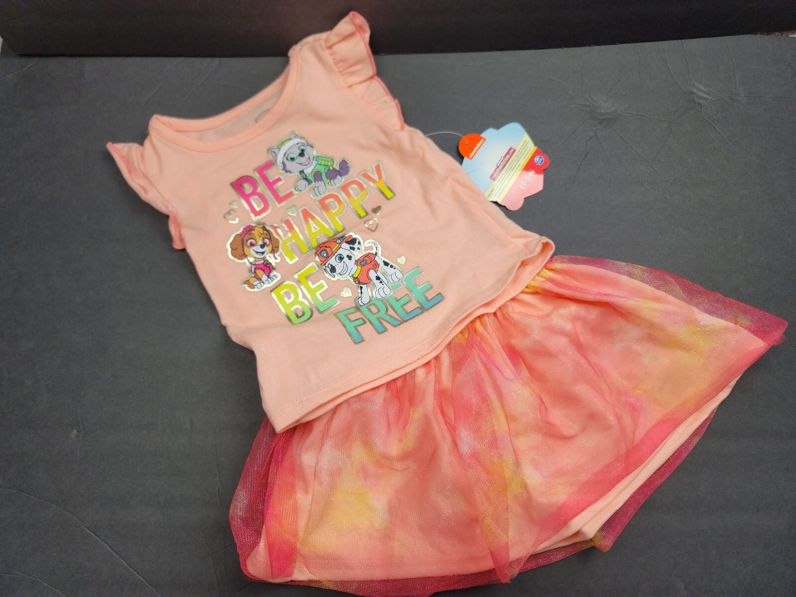 Peppa Pig & Paw Patrol LOT Of 2 Girls/Toddler Tulle Outfits – 12MO – NWT