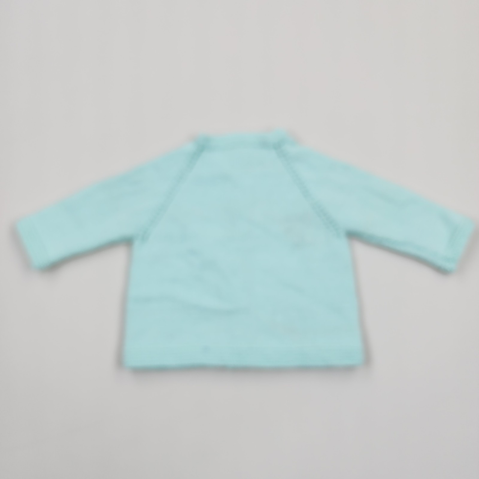 Vintage 1960s Hand Knit Baby Cardigan Set Blue Sweater & Booties 0-6 Months
