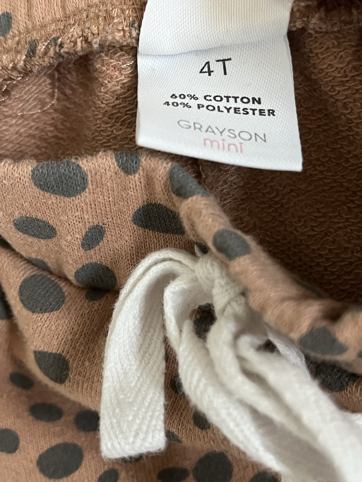Grayson Mini Girls Ruffled Sweatshirt & Legging Set ‘Cheetah Print’ (size 4T)