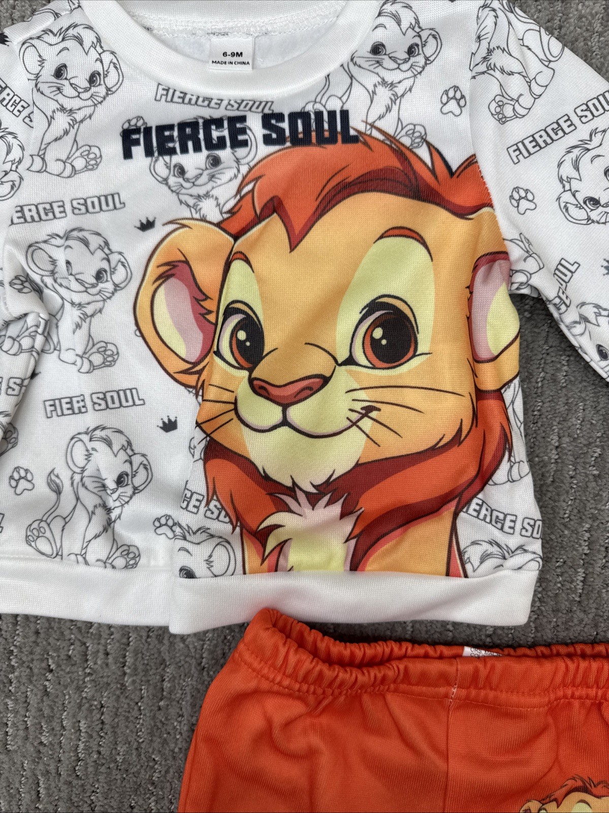 Unbranded Size 69 Months Lion Two Piece Set #242