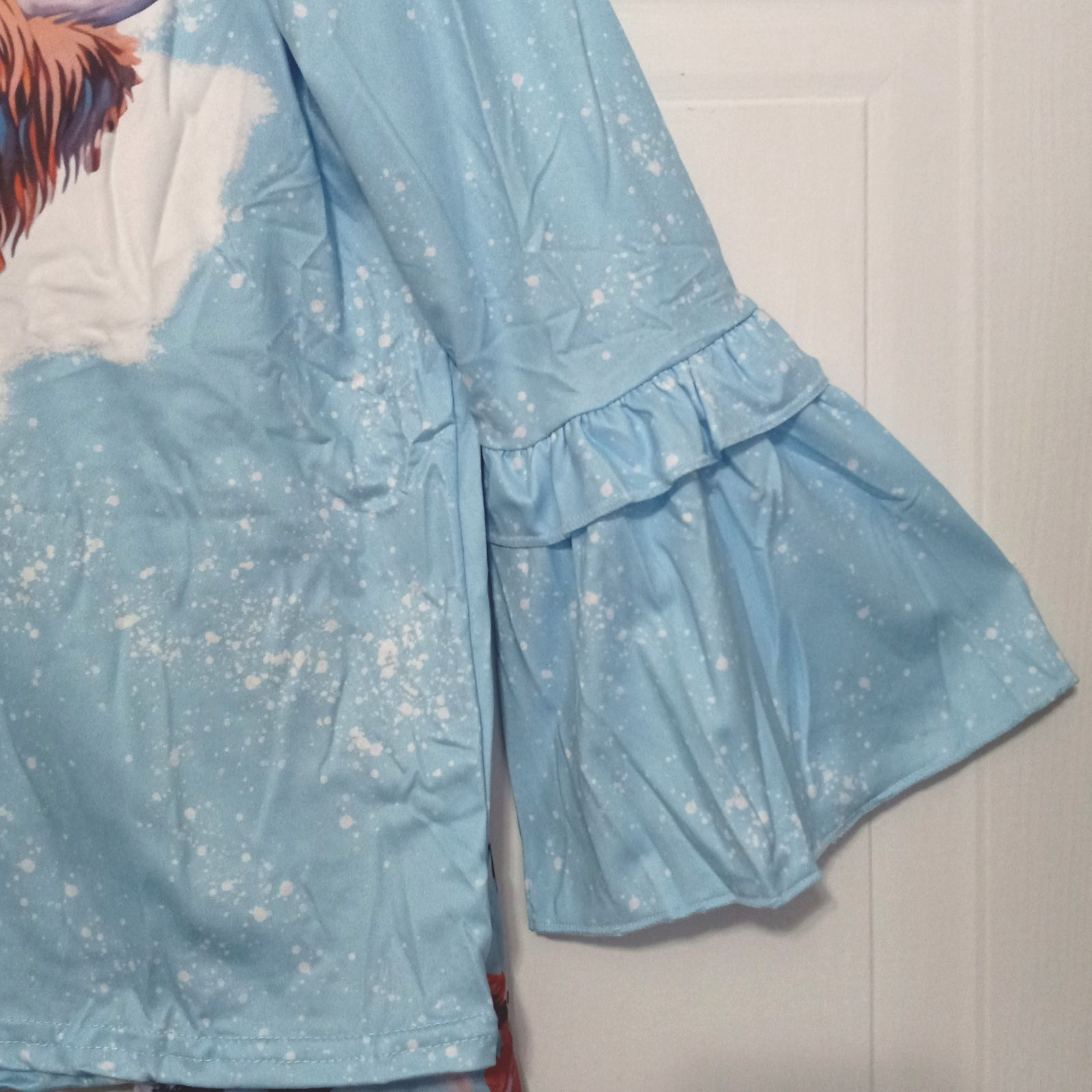 New Boutique Girls 3T Highland Cow Bell Pants Set Outfit Long Sleeve Outfit