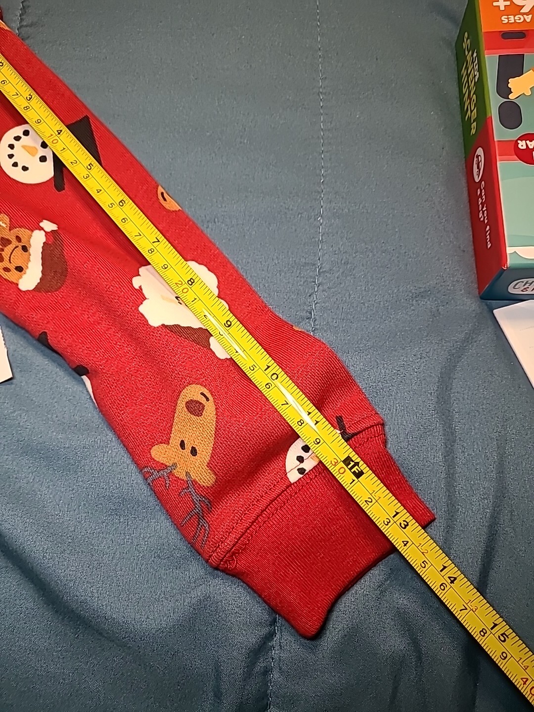 4T Holiday Time long sleeved shirt with Santa, Snowman, Gingerbread. Warm