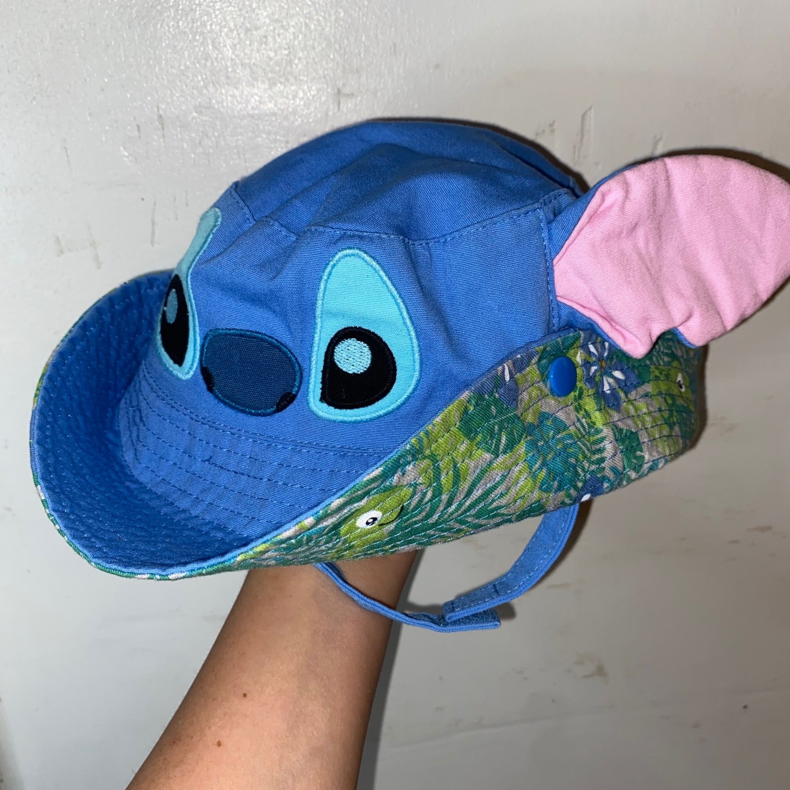 Disney Baby Stitch Bucket Hat 0-6M & Kate Mack Floral Swim Top 18M Swim Bundle