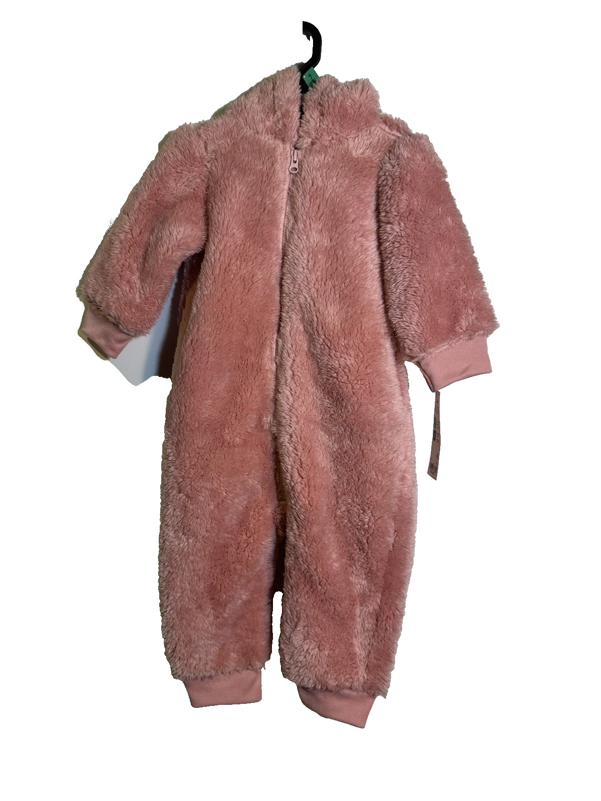 carters baby girls pink sleeper with hood winter size 6-9 months