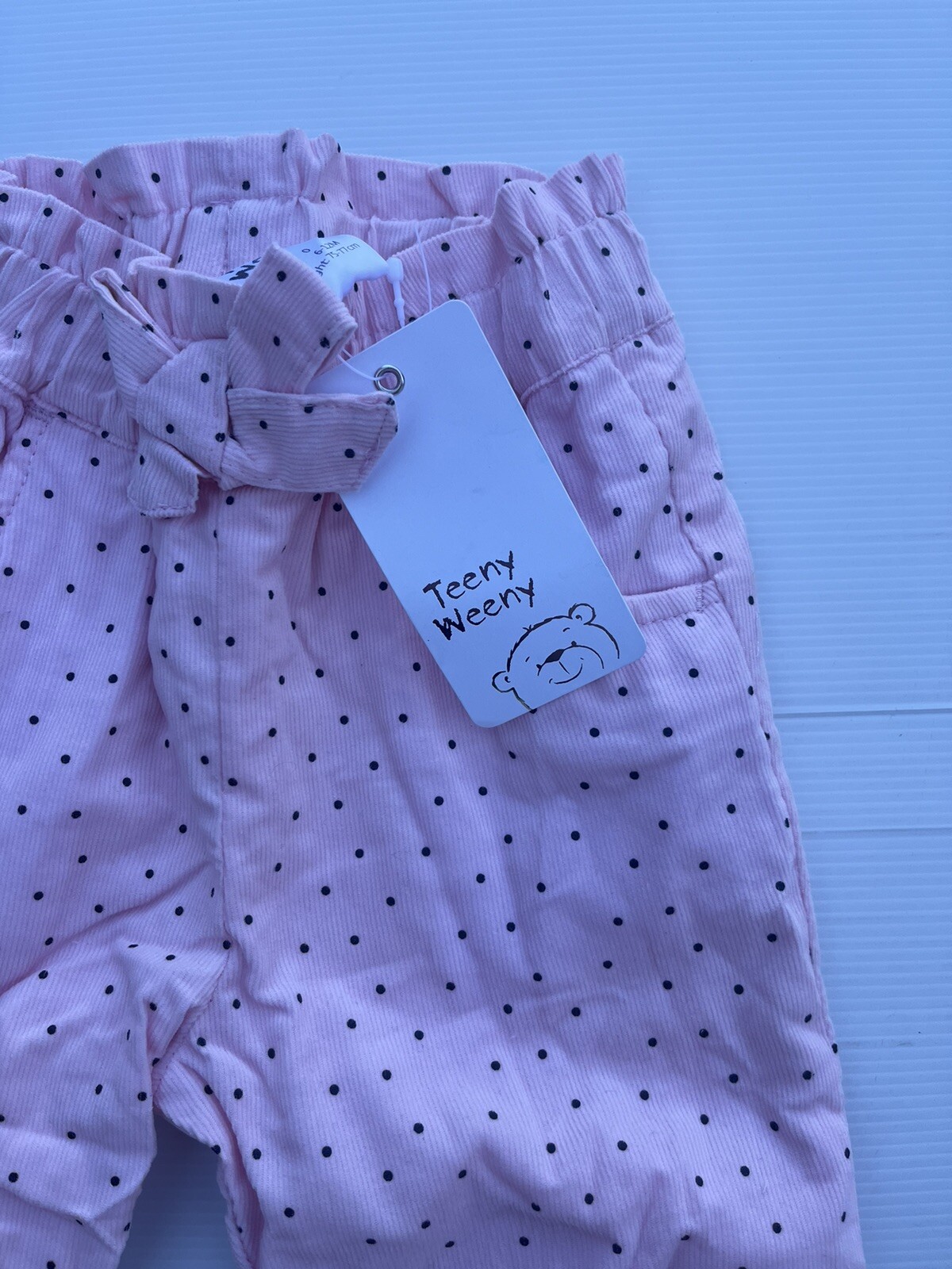 Toddler Girls Size 0 Teeny Weeny Brand Pink Spotted Long Sleeve Dress/Top & Pant