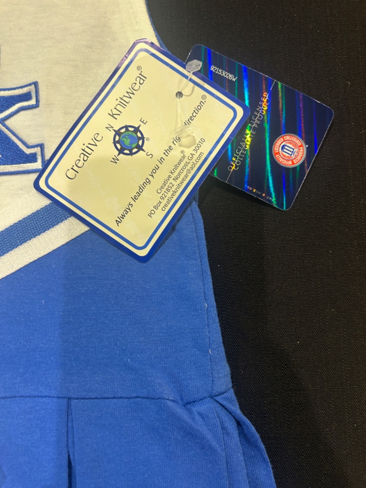 3-6 mo Kentucky Cheer Dress & 2 pr Socks-Monogrammed Logos