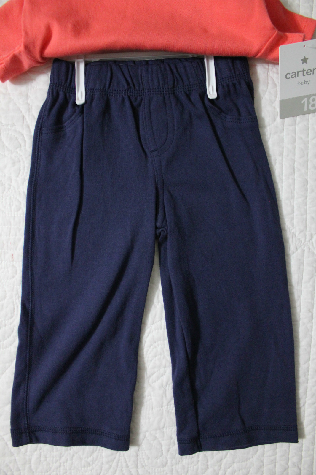 NEW CARTERS BOYS 2 PIECE BODYSUIT PANTS SHARK DADDYS CATCH NB 3M 6M 12M 18M 24M