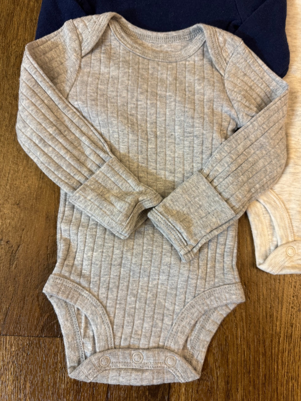 Baby Boy Newborn Bodysuits Lot Long Sleeved Shirts Clothes Solid Basics Dog