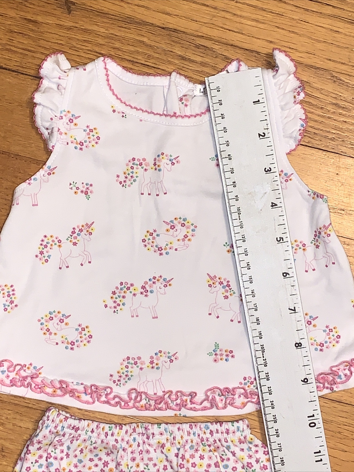 Kissy Kissy Flutter Sleeve Unicorn Floral Set 3-6 Months