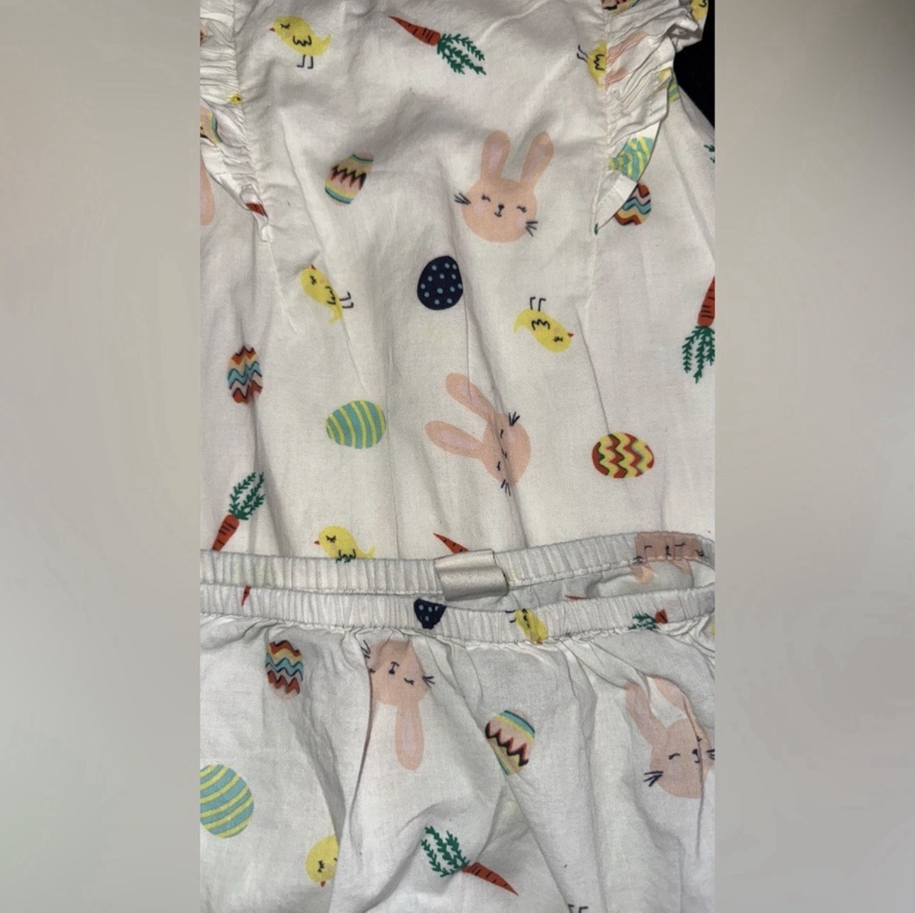 Tucker + Tate White Bunny and Chick Print Diaper Cover Size 24 Months