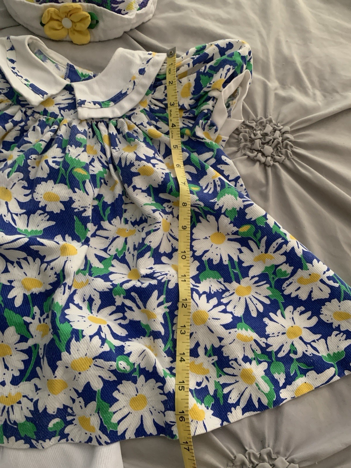 Vintage 1990’s “BRYAN” 3 pc Floral dress, Bloomers & hat set – Girls Size 3T