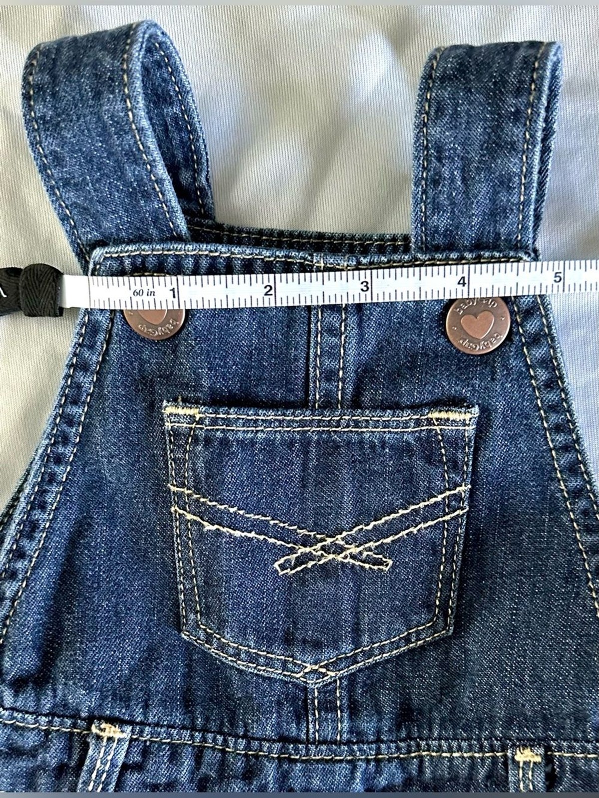 Baby Gap Denim Overall Dress w/ Bloomers Size 3–6 Months Ruffle Skirt