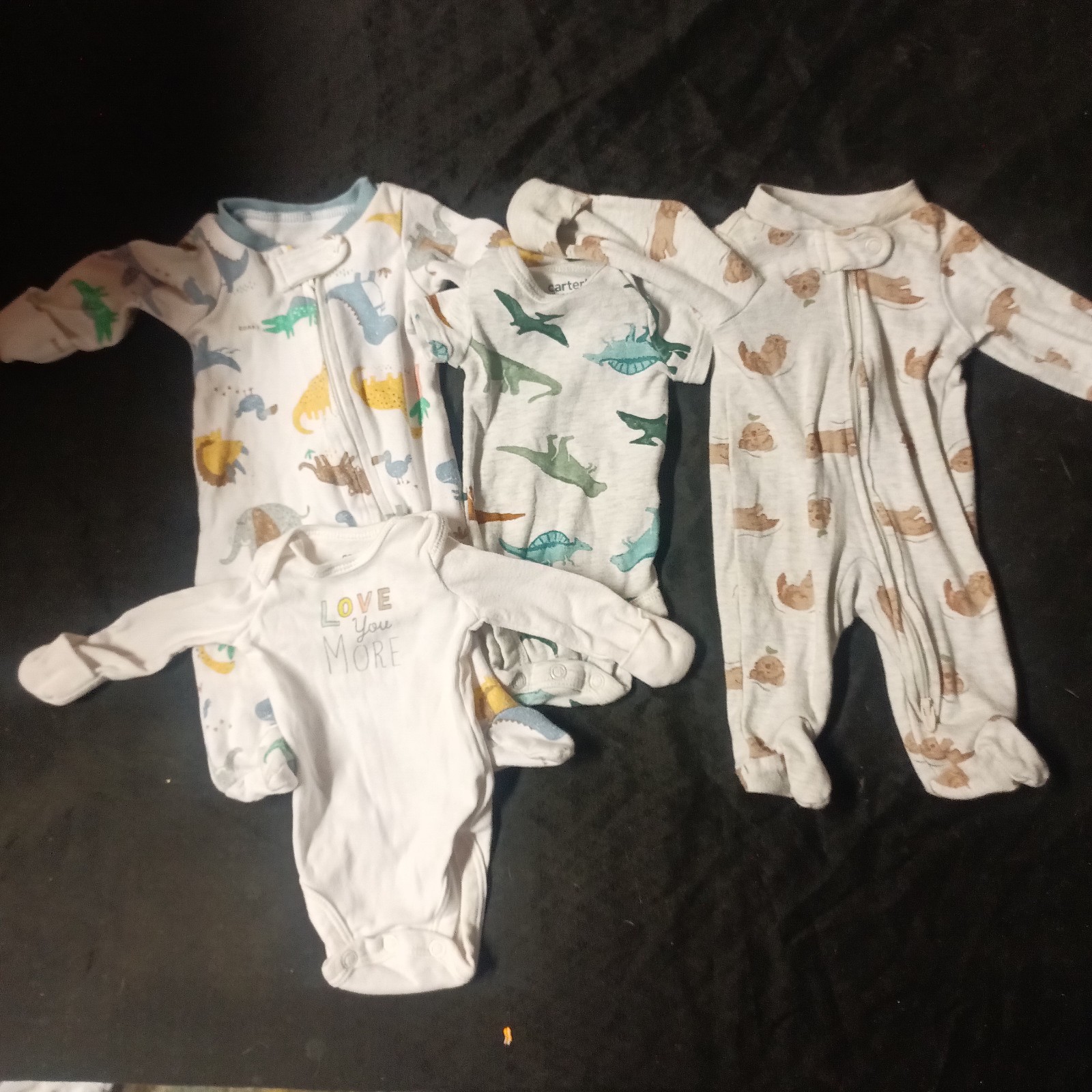 4 Carters Preemie Jumpsuits