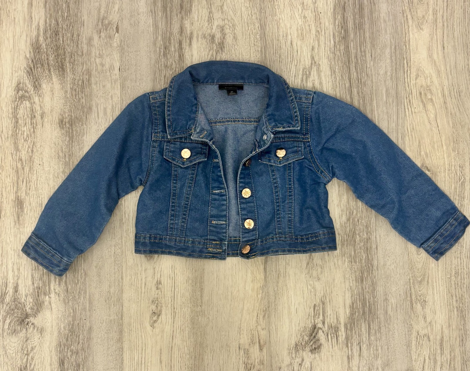 Girls 3T Denim Jacket Jeans Outfit Set Blue Picapino Nanette Lepore Toddler