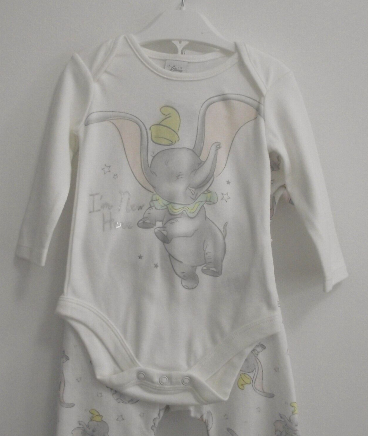 6-9 Month Disney Baby Unisex Dumbo 4 Piece Starter Set Leggings Vest Hat & Socks
