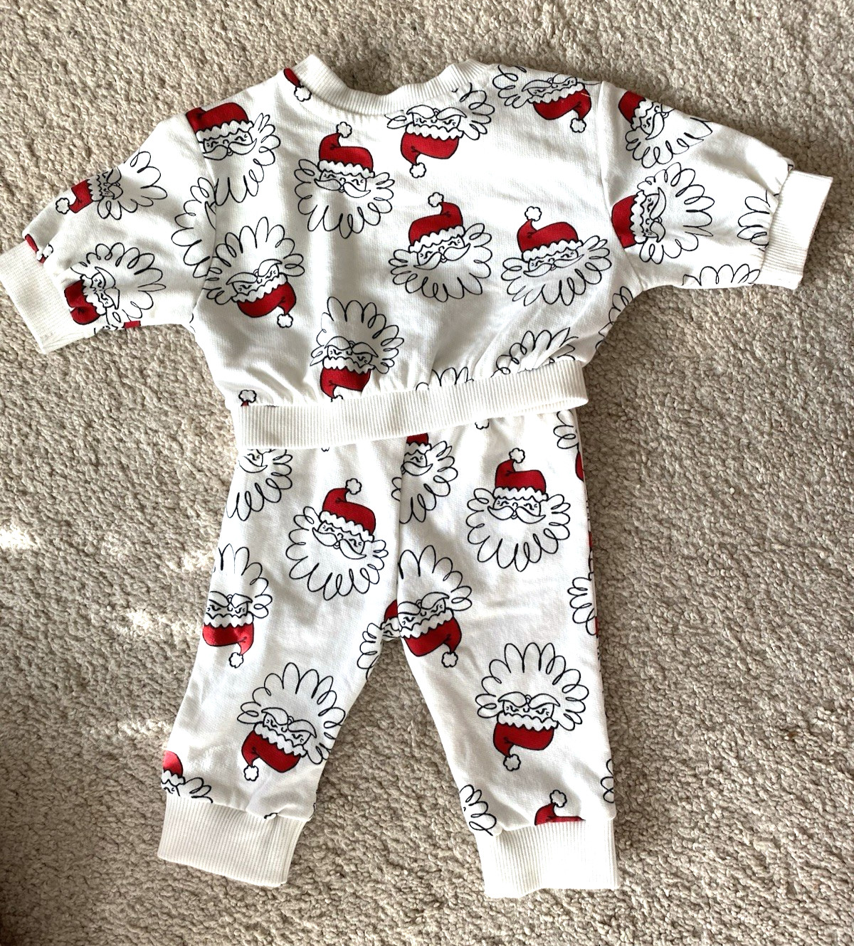 Cat & Jack Baby Boys Christmas Outfit Santa Claus Long Sleeve Pullover Newborn