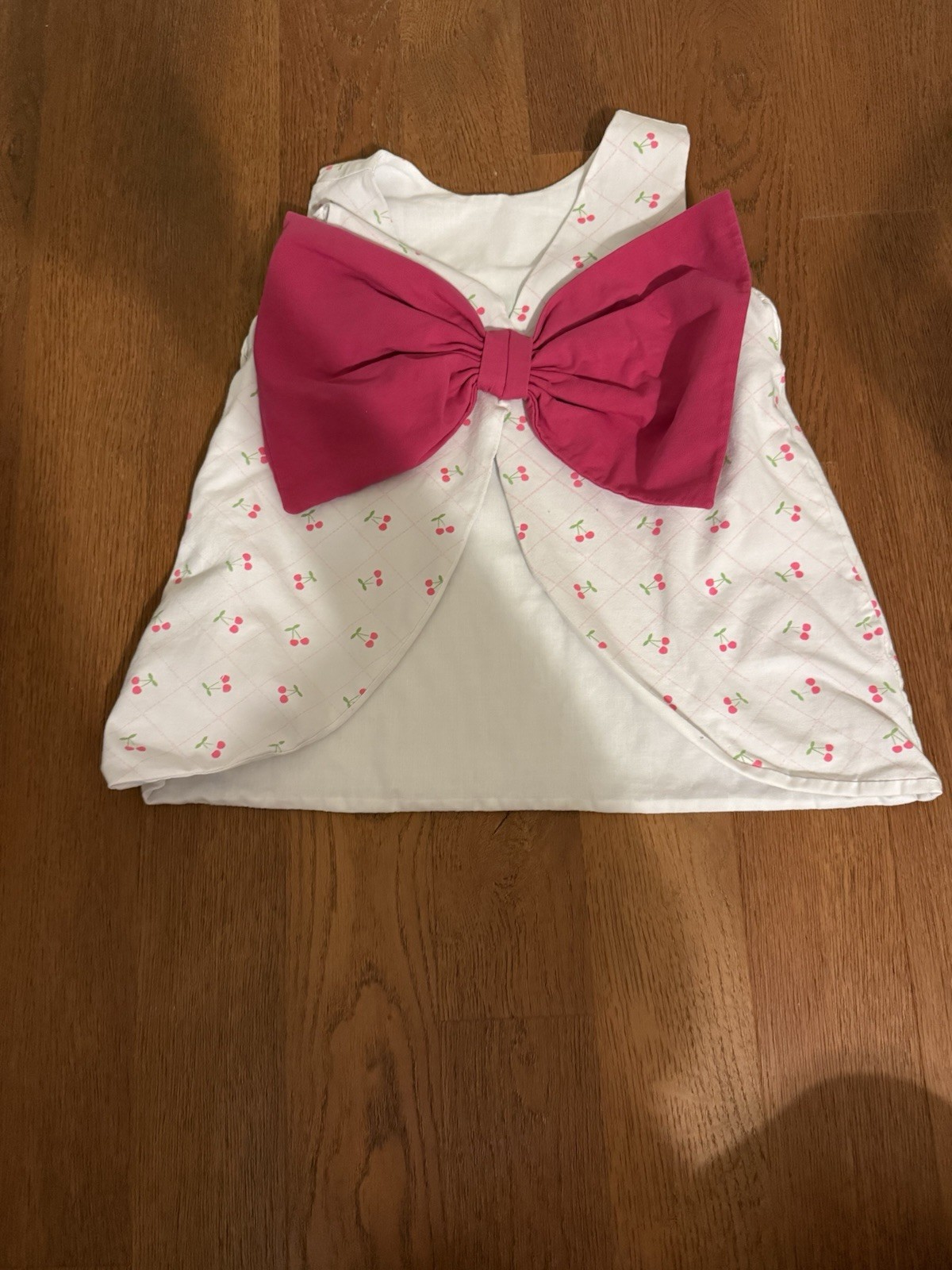 Babeeni Girls Smocked Cherry Set Size 5 – Top & Ruffle Shorts Pink/White