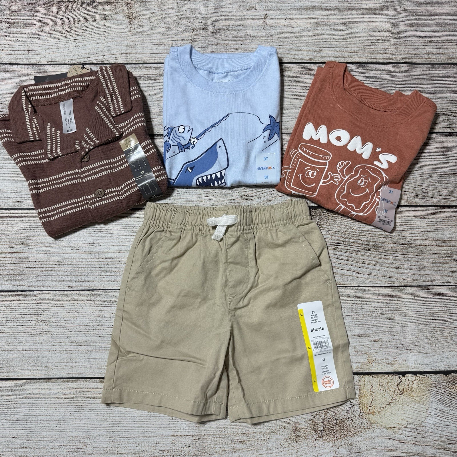 Toddler Boy Lot Size 3T. NWT! 4 Pieces For Spring And Summer. Colorful, Casual