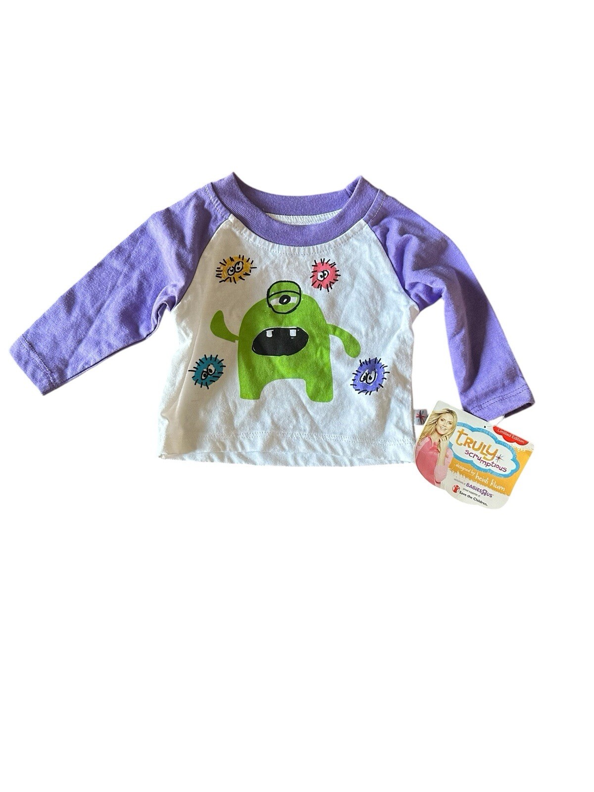 Brand New Truly Scrumptious Babies R Us Infant T-Shirt Heidi Klum Design Limited