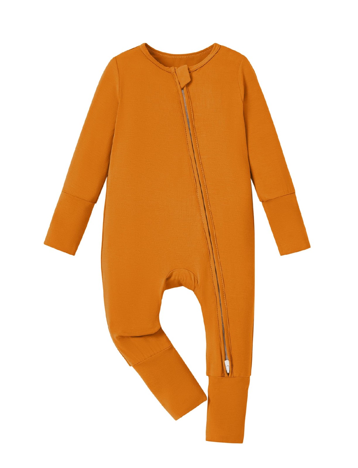 Baby Pajama with Bamboo Viscose, Footie Jumpsuit Romper with 2-Way Zipper for…