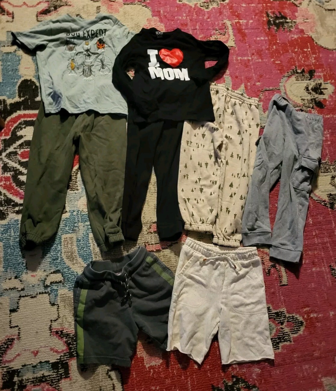 Assorted XL lot boys 5t 5 outfits pants shirts tops Bugs trees fall 8 pieces!