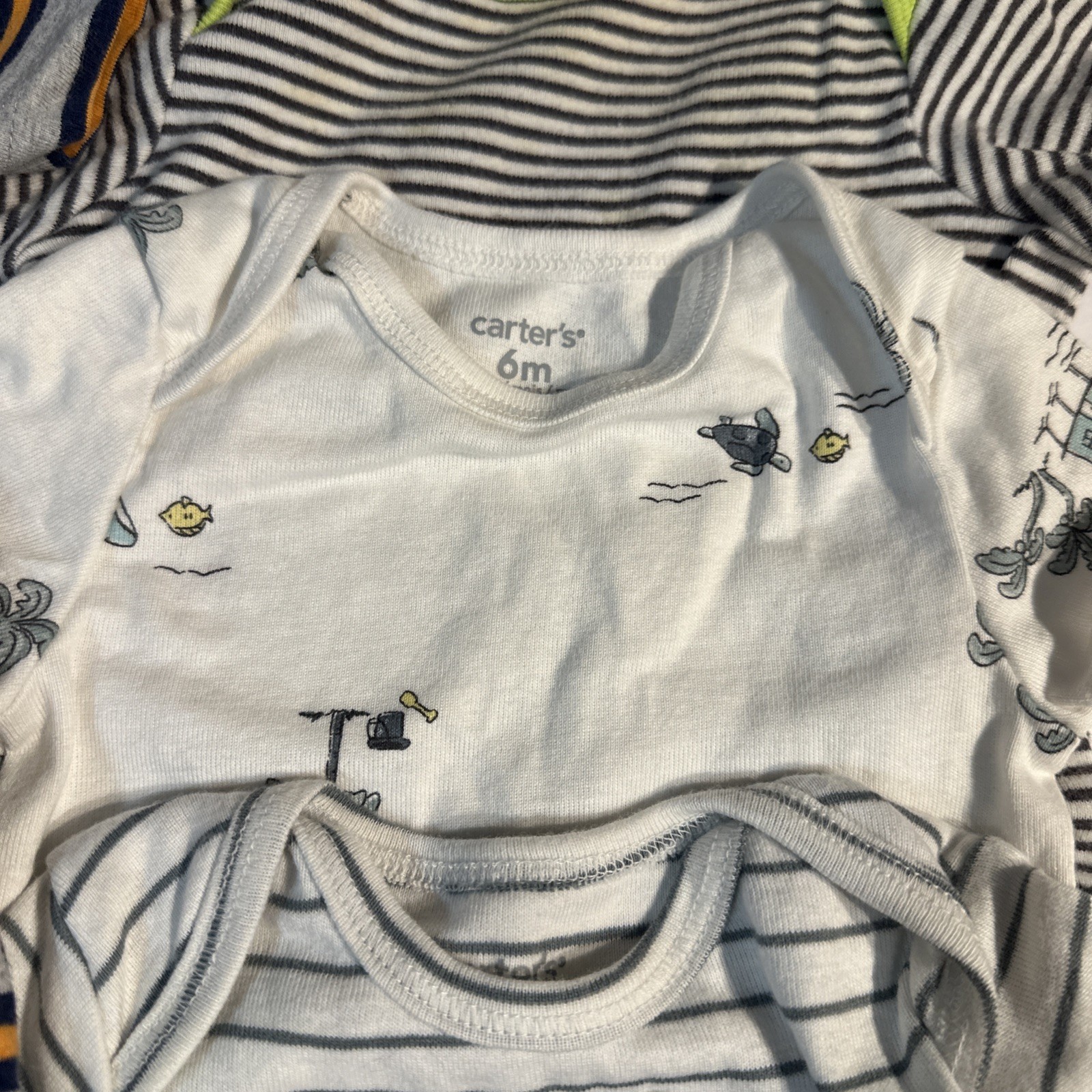 Lot of Baby Clothes 3-6M Long Sleeve Shirts Romper Animals Outdoor Outfits