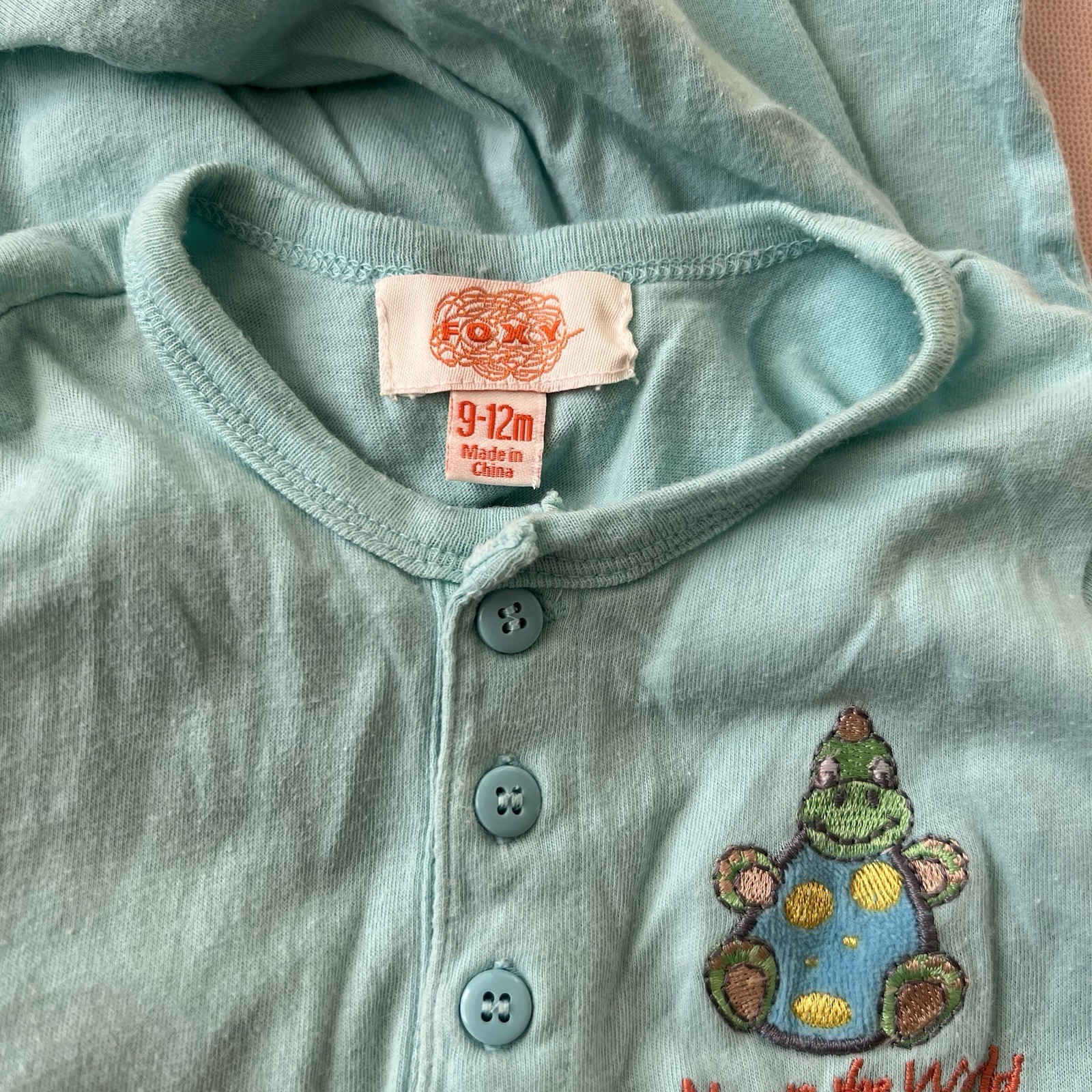 Baby Boy Overall FOXY 9-12 months 100% cotton Made in China