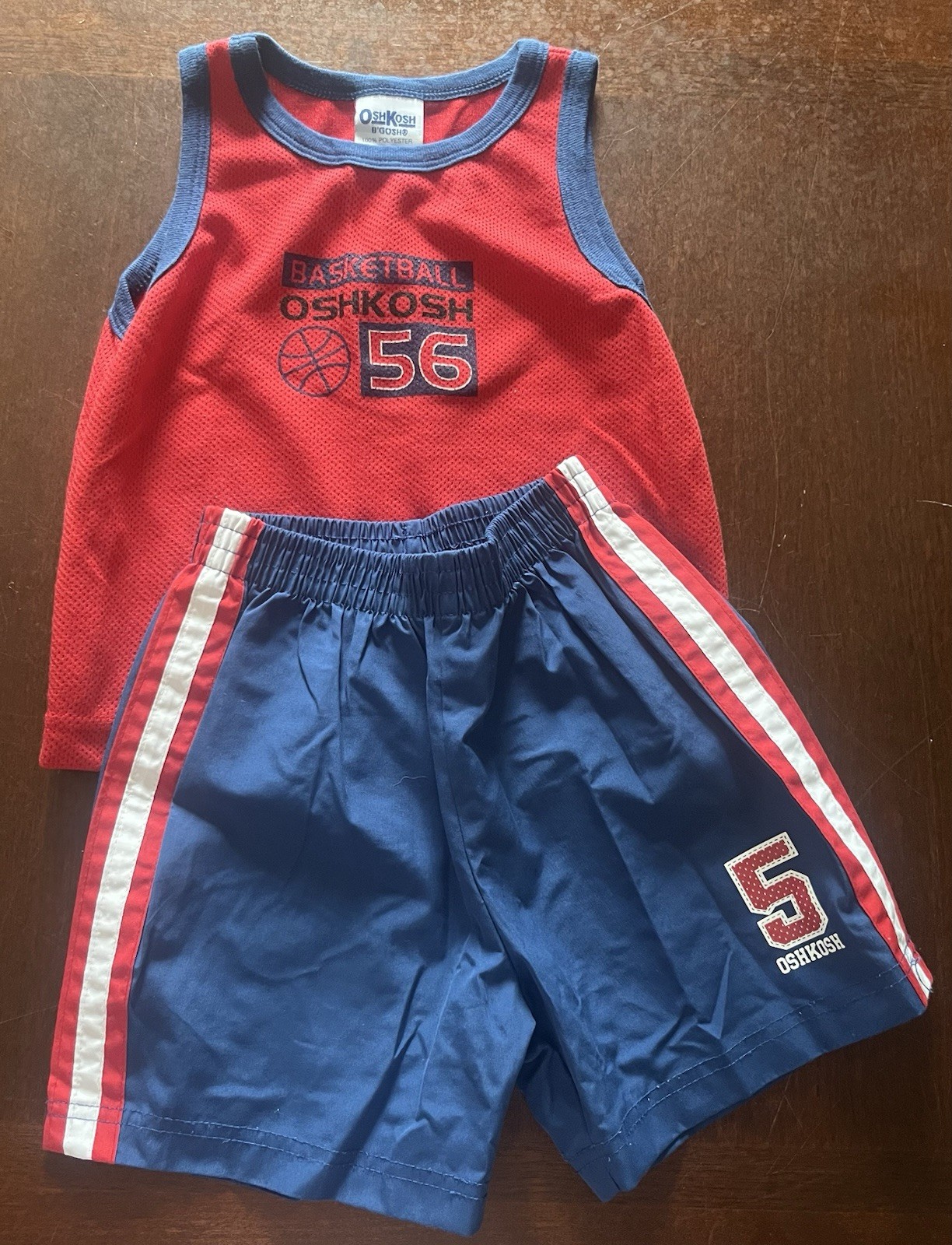 VTG 90’s Boy Size 24 Month OSHKOSH Navy/Red Outfit Sports