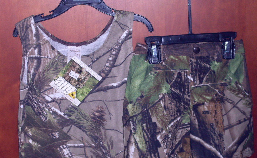 NWT Realtree APG/Hardwoods Green HD Infant/Toddler Short & Tank Top 2 pc Outfit