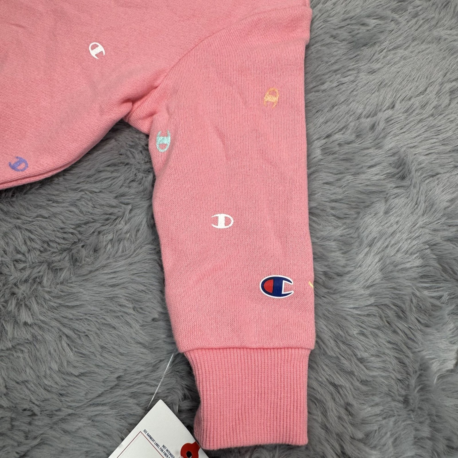 Champion Baby Girls Pink Sweatshirt & Sweatpants Set Size 12M Cotton Blend