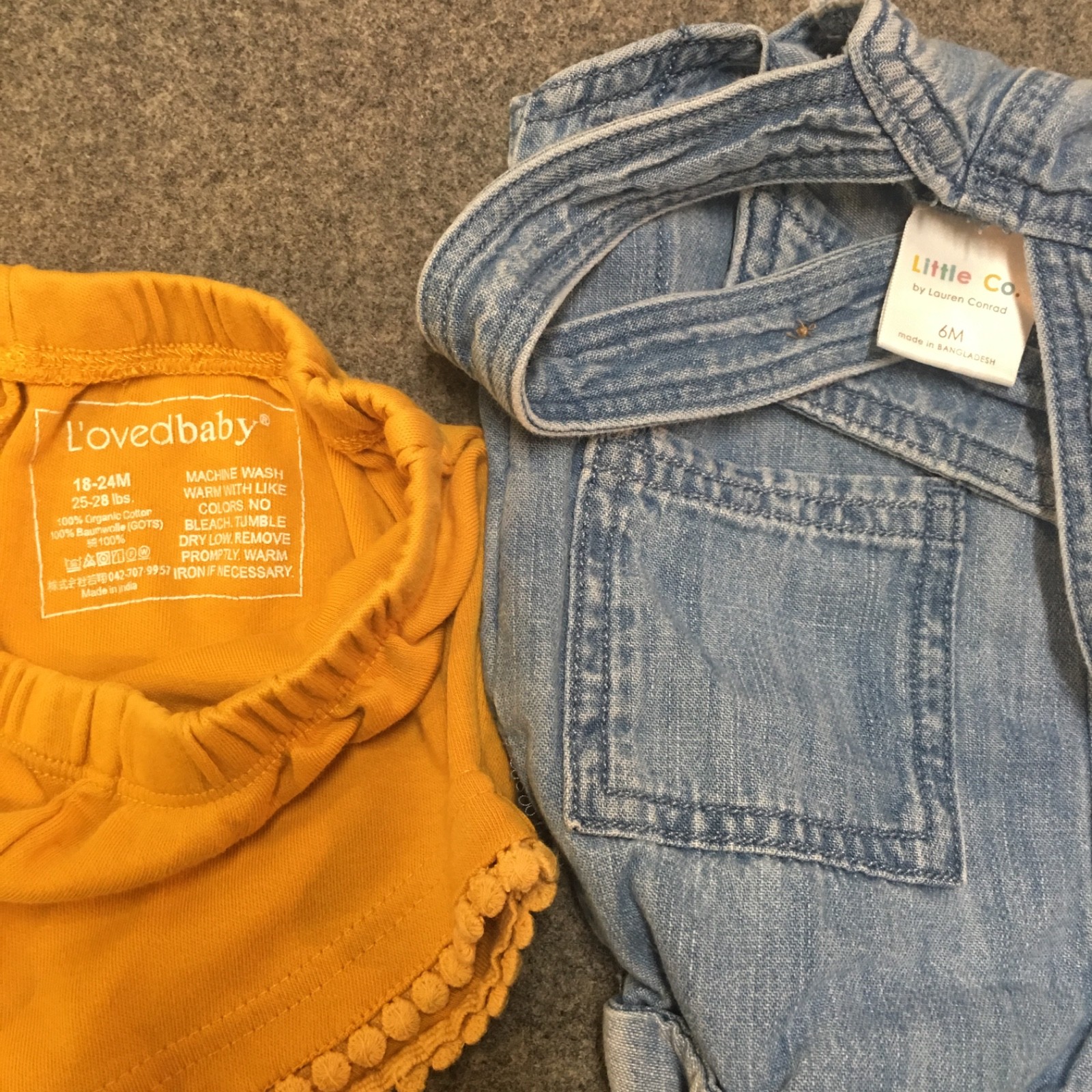 Organic Baby Girl 0-3-6-9-18-24 Months Clothing Lot 8x Pieces Bulk All Season