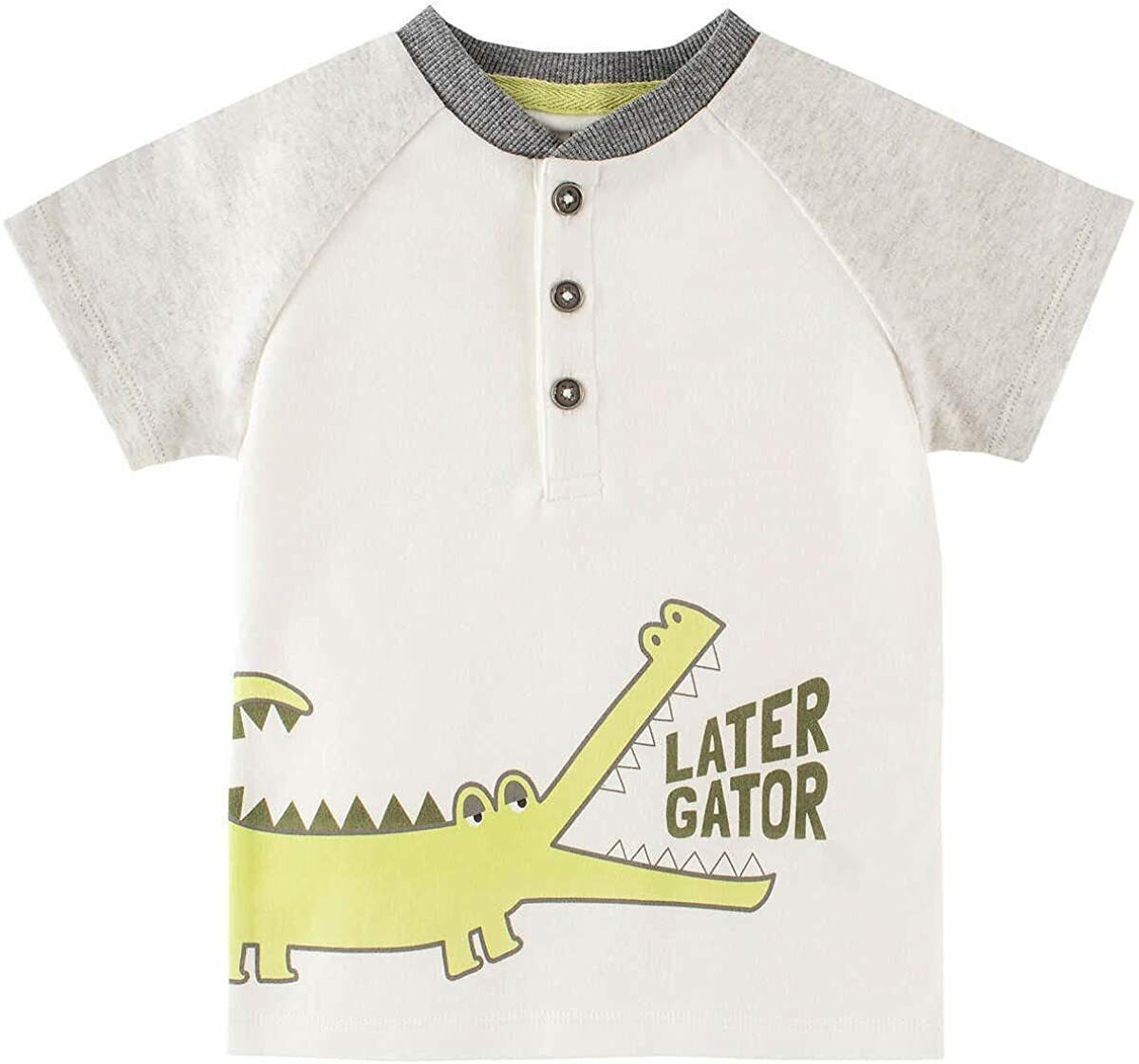 NEW! Headquarters Boy’s 3-piece Romper Set Alligator 3, 6, 12, 18 Months