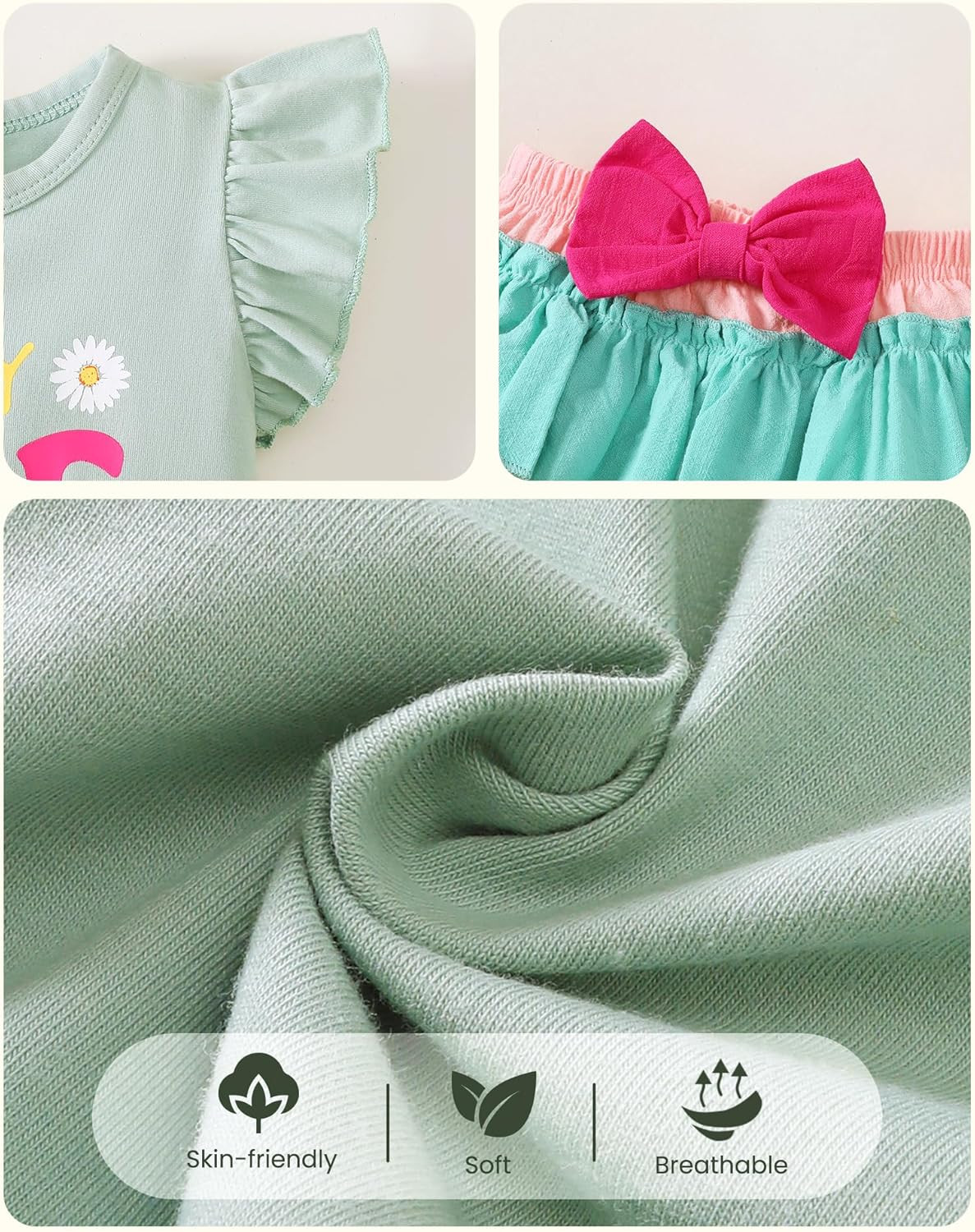 Newborn Infant Baby Girl Clothes Romper Shorts Set Floral Summer Outfits Cute Ba