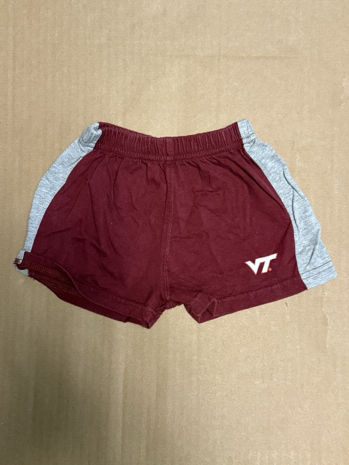 Virginia Tech Hokies Baby Pro Edge 12M 12 Months Shorts Maroon Unisex NCAA