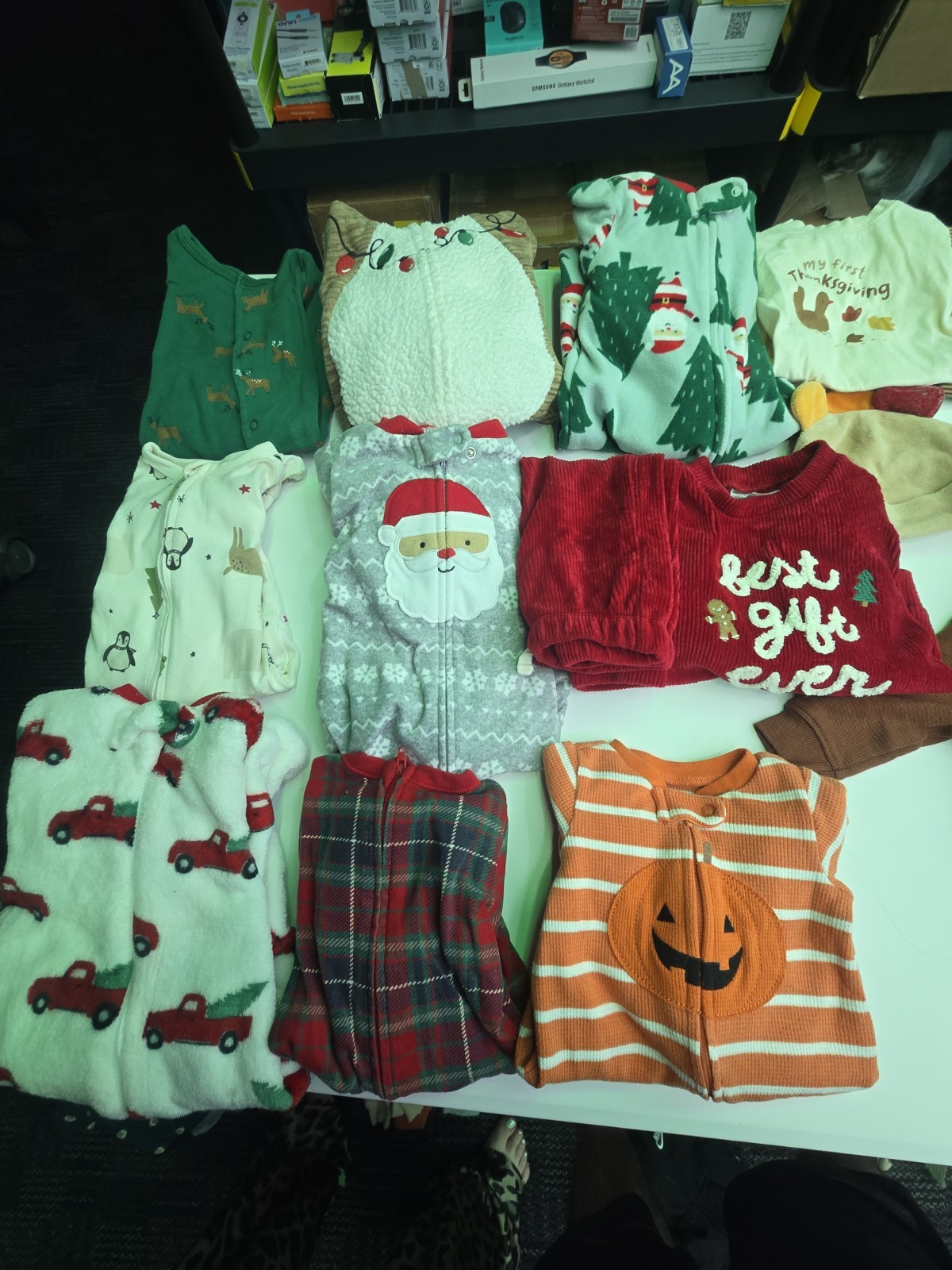 Baby Boy Clothing Lot (Various Holidays) 0-3 And 3-6 Months. 16 Outfits, 13 Bibs