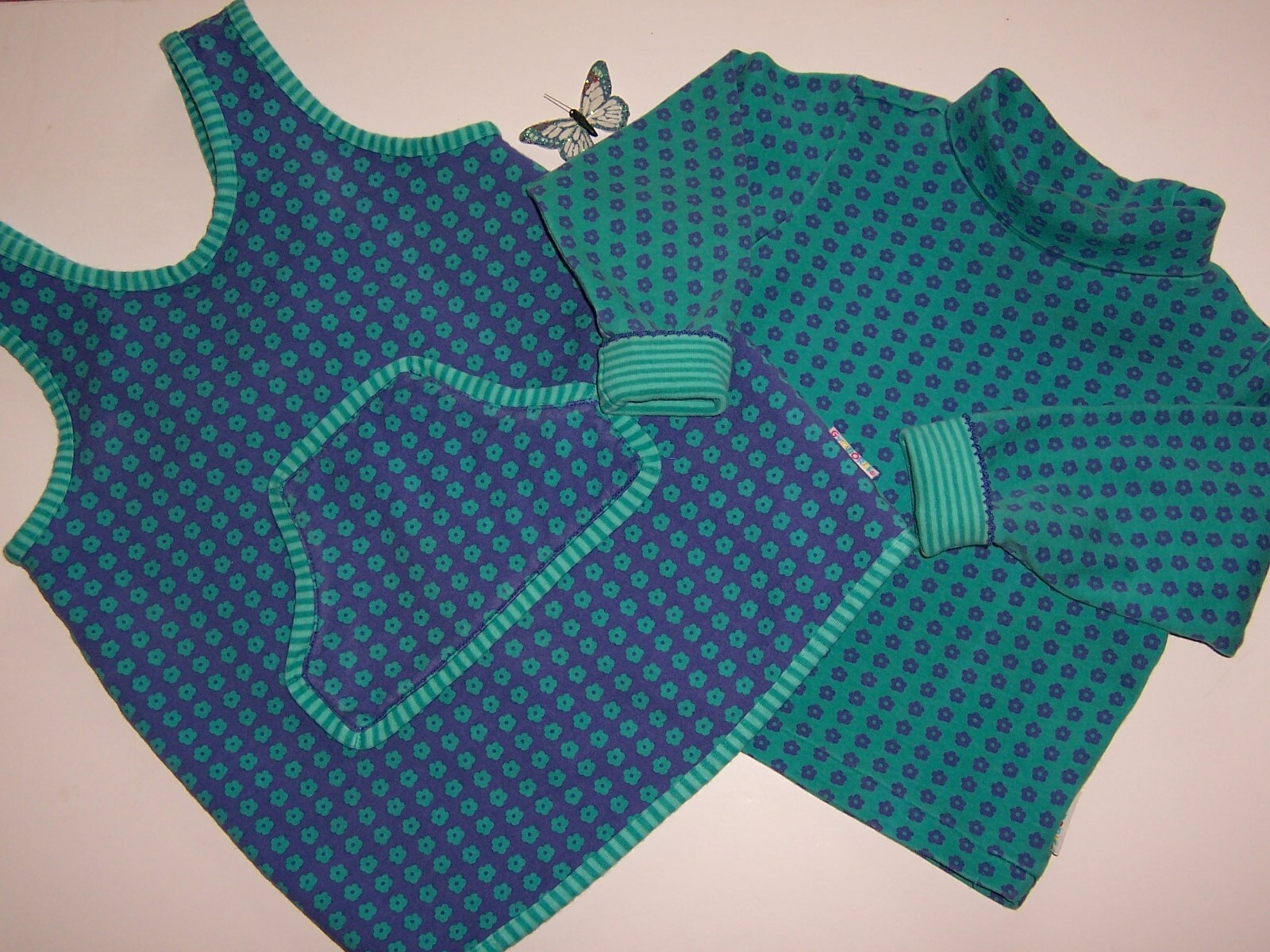 Gymboree VTG girls “WINTER BOUQUET” SMALL 2 PC SET…RAINBOW TAG…WINTER 1996